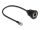Delock RJ12 kábel apa - RJ12 anya beszereléshez 30 cm, fekete (DL-87955)