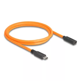   Delock USB 5 Gbps kábel USB Type-C  apa - USB Type-C  anya kötött felvételre 1 m narancs színű (DL-87960)