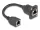 Delock D-típusú RJ45 kábel anya   anya Cat.5e fekete 20 cm (DL-87968)
