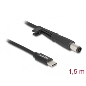   Delock Laptop töltőkábel USB Type-C  apa - HP 7,4 x 5,0 mm apa (DL-87972)