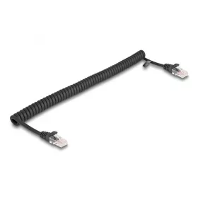   Delock RJ45 tekercselt kábel apa - apa Cat.5e 1 m, fekete (DL-87992)