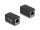 Delock Adapter RJ45 anya - RJ45 anya Cat.6, fekete (DL-88003)