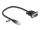 Delock Kábel RJ45 apa - soros RS-232 D-Sub 9 apa, 30 cm, fekete (DL-88008)