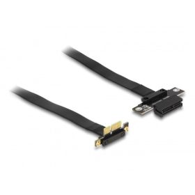   Delock PCI Expressz riser kártya x1 apa 90 -os szögben - x1 szlot kábellel 60 cm hosszú (DL-88024)