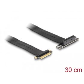   Delock PCI Expressz riser kártya x4 apa - x4 szlot 90 -os szögben kábellel 30 cm hosszú (DL-88025)