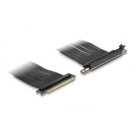   Delock PCI Expressz riser kártya x16 apa - x16 szlot 90 -os szögben kábellel 60 cm hosszú (DL-88028)