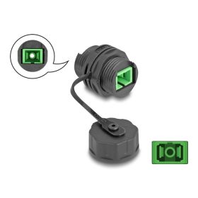   Delock Optikai kábel csatlakozó SC Simplex anya - SC Simplex anya védő kupakkal vízhatlan (DL-88032)