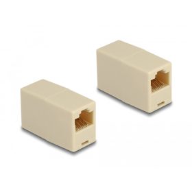 Delock Adapter RJ45 anya - RJ45 anya UTP bézs (DL-88034)