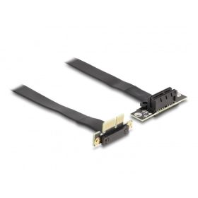   Delock PCI Expressz riser kártya x1 apa 90 -os szögben - x1 szlot 90 -os szögben kábellel 60 cm (DL-88043)