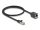 Delock Hálózat bővítő kábel RJ45 apa - RJ45 anya Cat.6A S/FTP 0,5 m fekete (DL-88052)