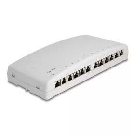   Delock Mini asztali patch panel 12 portos Cat.6A szürke (DL-88053)