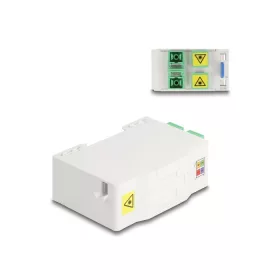   Delock Optikai szál csatlakoztató doboz DIN sínhez csatlakozó tartállyal és 4 x SC Simplex coupler-rel (DL-88097)