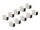 Delock Keystone Modul RJ45 anya - LSA Cat.6A eszközmentes fekete 10 db-os szett