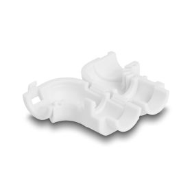   Delock 8 db.-os kábel klipszelő (összefogó) hajlításhoz fehér (DL-88128)