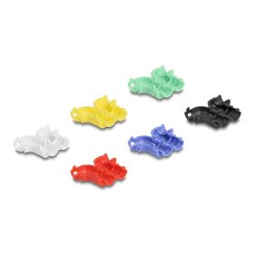   Delock 12 db.-os különböző színű kábel klipszelő (összefogó) hajlításhoz (DL-88129)