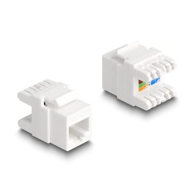   Delock Eszközmentes, borított Keystone modul RJ45 anya - LSA Cat.6A mini (DL-88131)