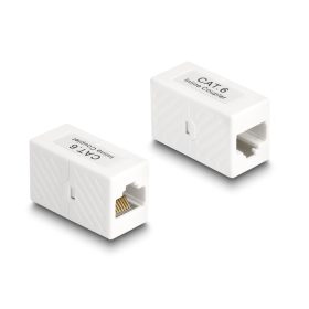   Delock Adapter RJ45 anya - RJ45 anya Cat.6 UTP, fehér (DL-88133)