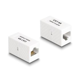   Delock Adapter RJ45 anya - RJ45 anya Cat.6A UTP, fehér (DL-88134)