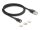 Delock Mágneses USB töltő készlet 8 tűs Lightning  / Micro USB / USB Type-C  csatlakozókkal, fekete 1 m