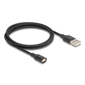 Delock Mágneses USB töltő kábel, fekete 1 m (DL-88167)