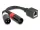 Delock Adapter RJ45 kábel anya - 2 x XLR 3 tűs apa, fekete színű 20 cm (DL-88179)