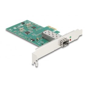   Delock PCI Express x1 Kártya - 1 x SFP bővítőhely 100Base-FX (DL-88216)