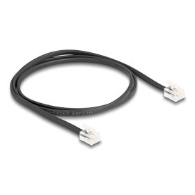   Delock Telefon kábel RJ11 apa - RJ11 apa fekete 1 m (DL-88301)
