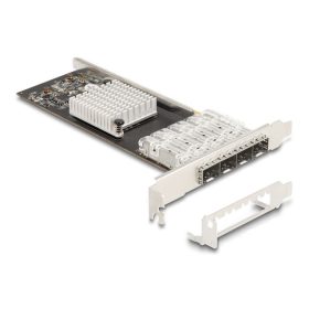   Delock PCI Express x4 Kártya - 4 x SFP bővítőhely Gigabit LAN (DL-88342)