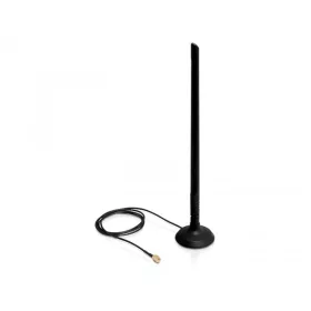   Delock SMA WLAN 6.5 dBi Antenna mágneses állvánnyal és hajlékony szerkezettel (DL-88410)