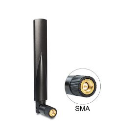   Delock GSM / UMTS SMA antenna with flexibilis, fekete (DL-88416)