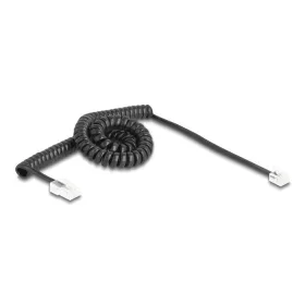   Delock Telefon csavart kábel RJ11 apa - RJ45 apa fekete színű 3 m (DL-88480)
