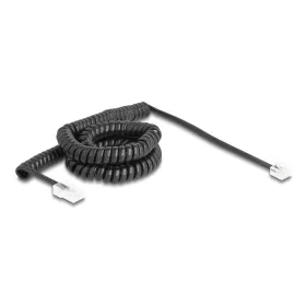   Delock Telefon csavart kábel RJ11 apa - RJ45 apa fekete színű 5 m (DL-88481)