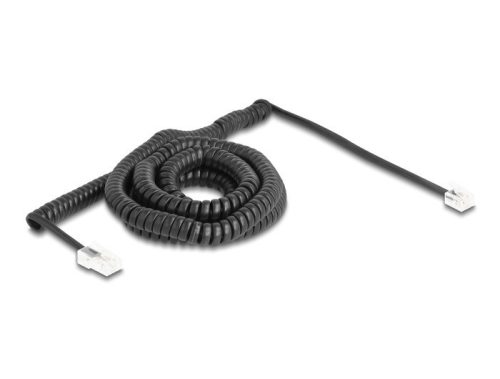 Delock Telefon csavart kábel RJ11 apa - RJ45 apa fekete színű 10 m