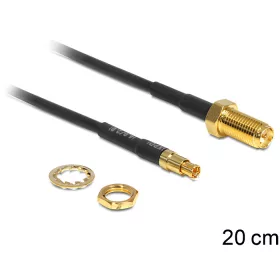 Delock TS-9 dugó > RP-SMA Jack 200 mm adapter (DL-88483)