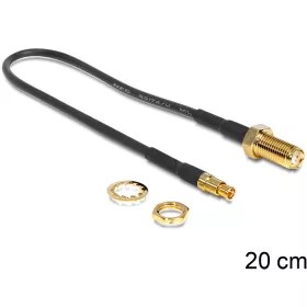 Delock TS-9 dugó > SMA Jack 200 mm adapter (DL-88484)