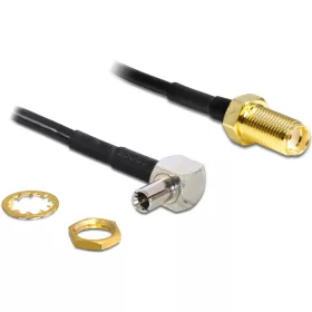   Delock TS-9 90  dugó > SMA Jack 145 mm adapter (DL-88487)