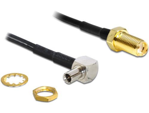 Delock TS-9 90  dugó > SMA Jack 145 mm adapter