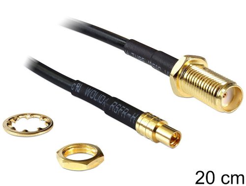 Delock SMA jack > MMCX jack, 200 mm