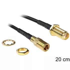 Delock SMA jack válaszfal > SMB jack, 200 mm (DL-88584)