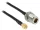 Delock Antenna kábel RP-SMA csatlakozó > N Jack Bulkhead, 1.5 m (DL-88845)