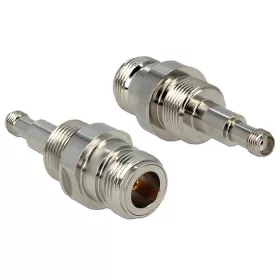   Delock Adapter N Jack > SMA Jack Bulkhead, nikkelezett (DL-88872)