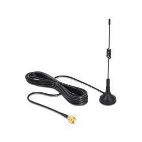   DELOCK ISM 433 MHz antenna SMA 3 dBi mindenirányú, mágneses talp - fekete (DL-88877)