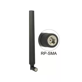   Delock gömbkarakterisztikájú WLAN antenna, RP-SMA csatlakozó, 4-7dBi, elfordítható kivitel, 802.11 (DL-88913)