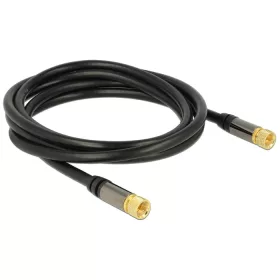   Delock Antennakábel F-csatlakozóval > F-csatlakozóval RG-6/U 2 m fekete (DL-88919)