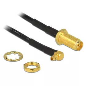   Delock Antennakábel RP-SMA Jack Bulkhead > MMCX 90  Plug 320 mm (DL-88936)