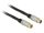Delock antenna kábel IEC dugó > IEC jack RG-6/U Quad Shield 3 m fekete Prémium
