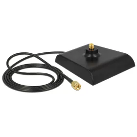   Delock Antennabázis SMA dugó > SMA csatlakozó 1 m Fekete Alacsony veszteség (DL-88973)