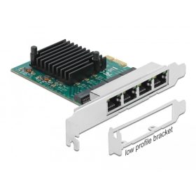 Delock PCI Express x1 Kártya - 4 x Gigabit LAN (DL-89025)