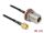 Delock Antennakábel RP-SMA-dugó - N-hüvely RG-174 30 cm