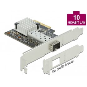   Delock PCI Express x4 kártya - 1 x SFP+ bővítőhely 10 Gigabit LAN (DL-89100)